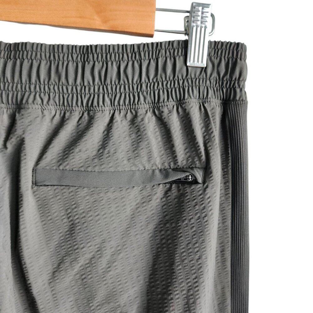 Athleta Pants 10 Green Women's Textured Brooklyn Jogger Pant Seersucker - Picture 10 of 11